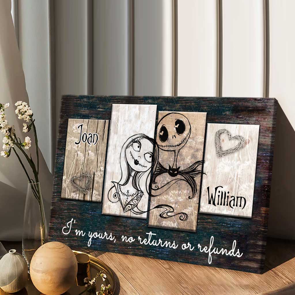 I'm Yours - Personalized Couple Nightmare Canvas And Poster