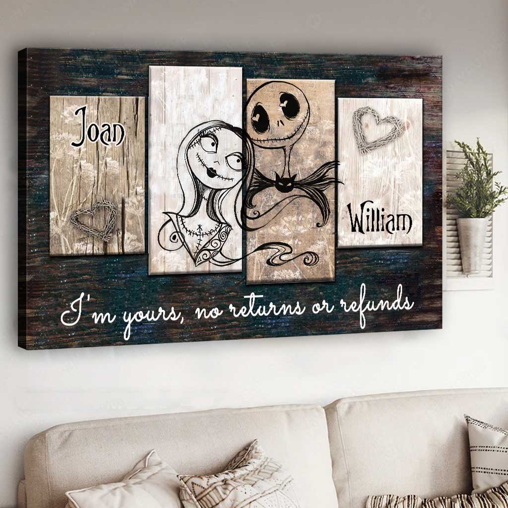 I'm Yours - Personalized Couple Nightmare Canvas And Poster