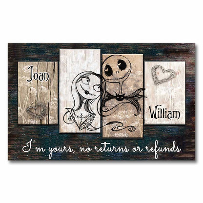 I'm Yours - Personalized Couple Nightmare Canvas And Poster