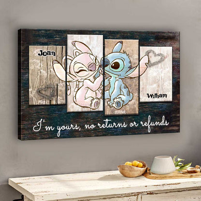 I'm Yours - Personalized Couple Ohana Canvas And Poster