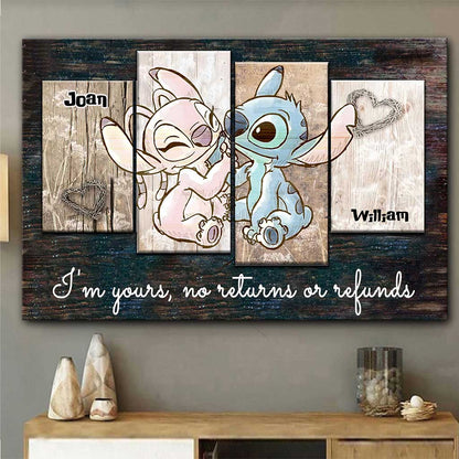 I'm Yours - Personalized Couple Ohana Canvas And Poster