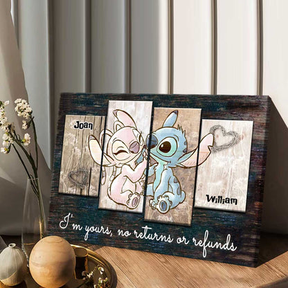 I'm Yours - Personalized Couple Ohana Canvas And Poster