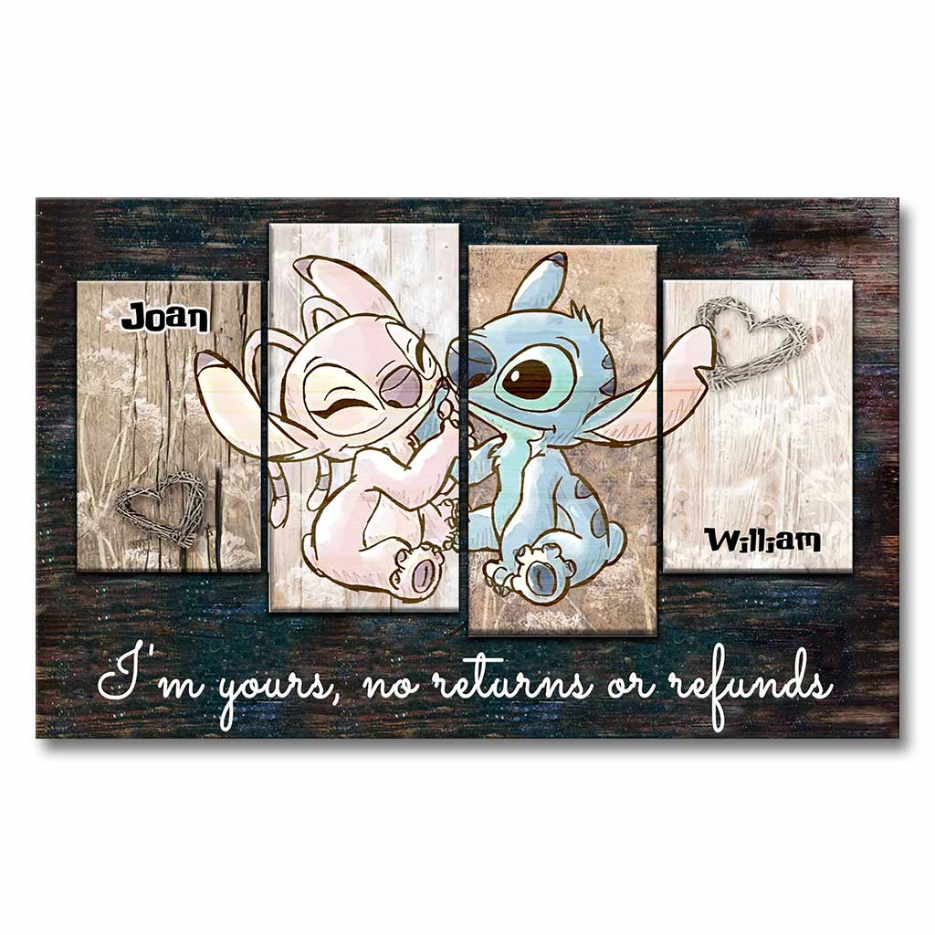 I'm Yours - Personalized Couple Ohana Canvas And Poster