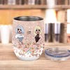 Behind Every Crazy Daughter - Personalized Mother&#39;s Day Wine Tumbler
