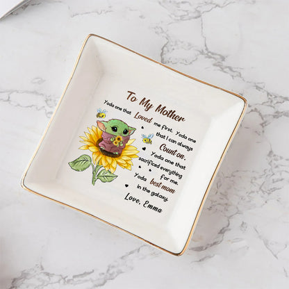 To My Mother - Personalized Mother's Day The Force Jewelry Dish