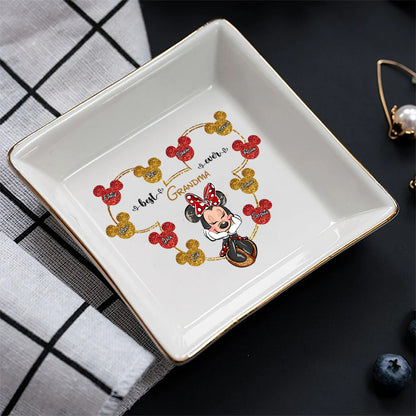 Best Grandma Ever - Personalized Mother's Day Grandma Jewelry Dish