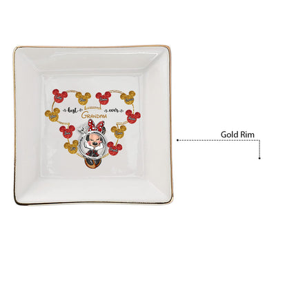 Best Grandma Ever - Personalized Mother's Day Grandma Jewelry Dish