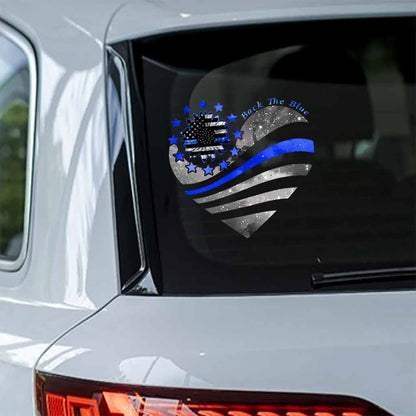 Defend The Blue - Police Officer Decal Full