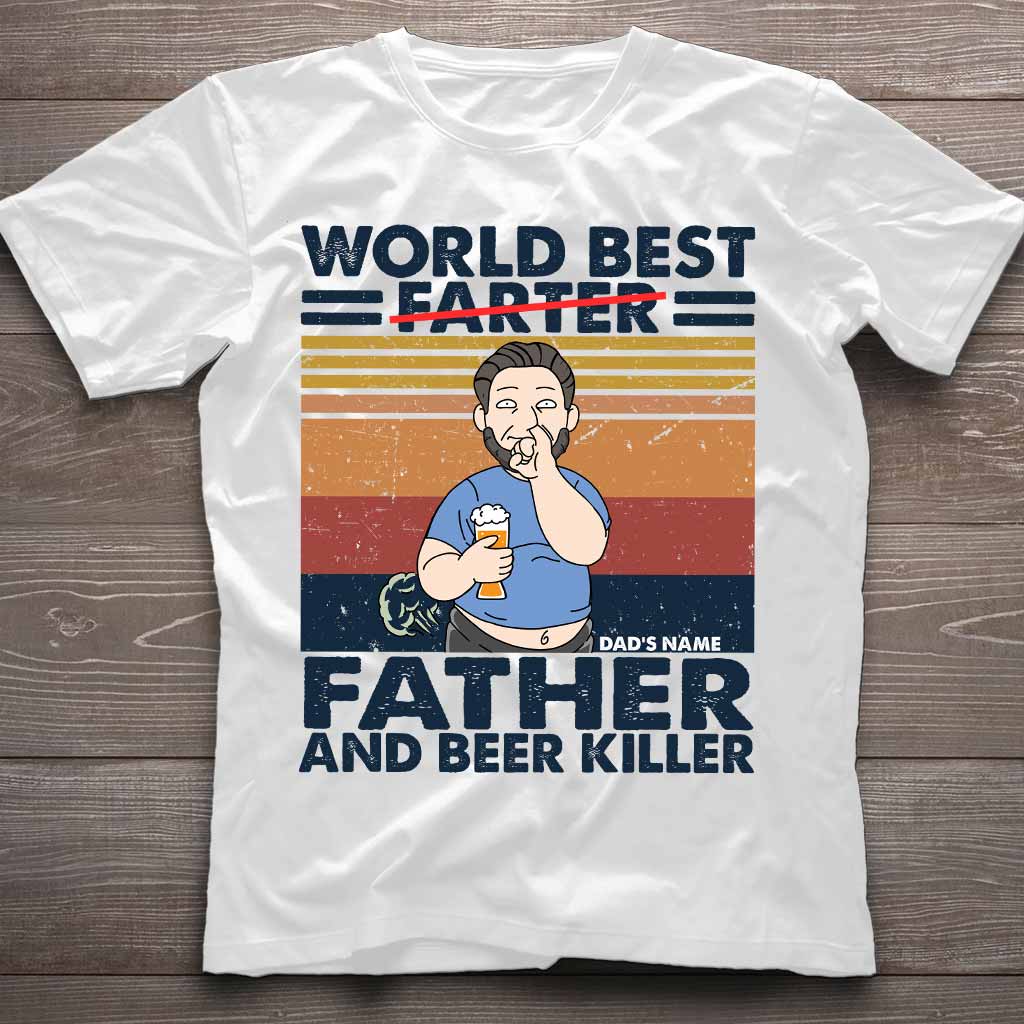 World Best Father - Father's Day Personalized T-shirt and Hoodie