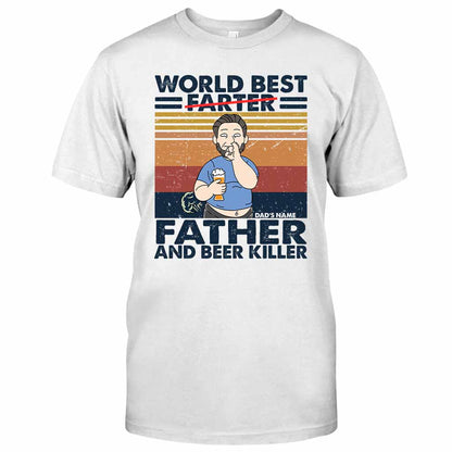 World Best Father - Father's Day Personalized T-shirt and Hoodie