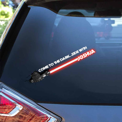 Come To The Dark Side - Personalized The Force Decal Full