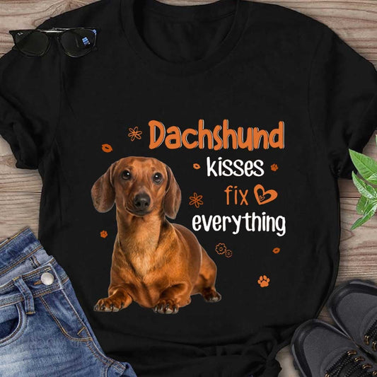 Dachshund Kiss T-shirt And Hoodie 062021