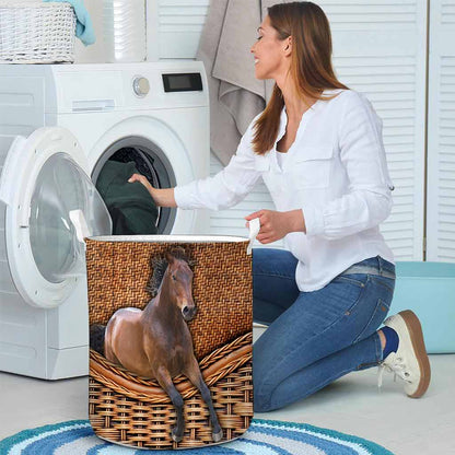 Love Horses Laundry Basket 062021