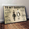 To My Daughter - Horse Poster 062021