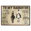 To My Daughter - Horse Poster 062021