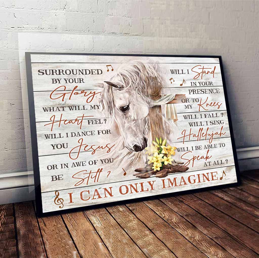 Jesus And White Horses Poster 062021