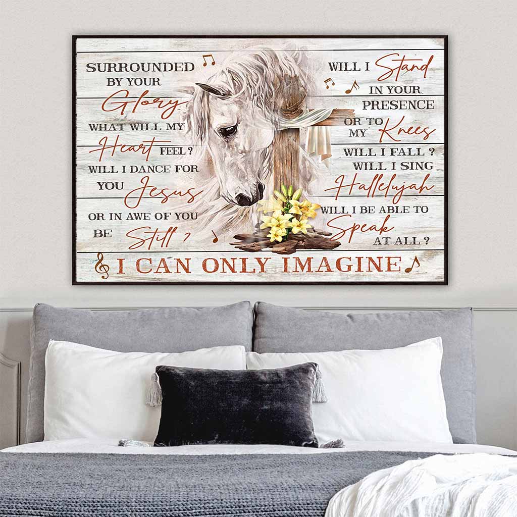 Jesus And White Horses Poster 062021