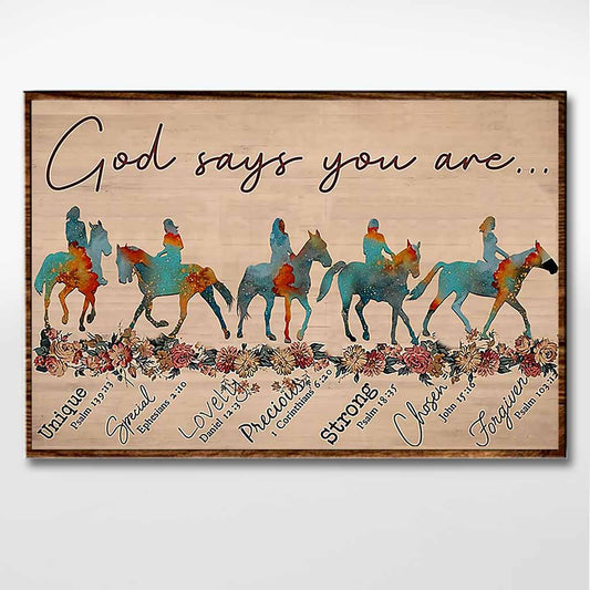 God Says - Horse Poster 062021