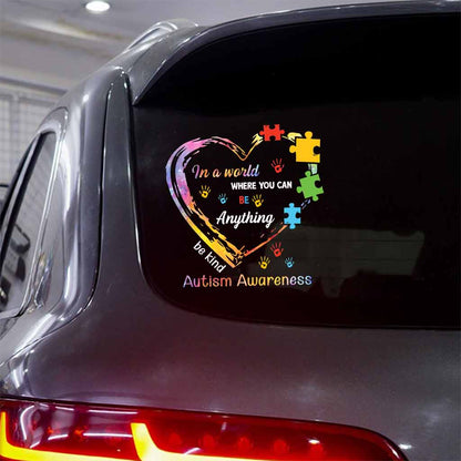 Be Kind  - Autism Awareness Decal Full 062021