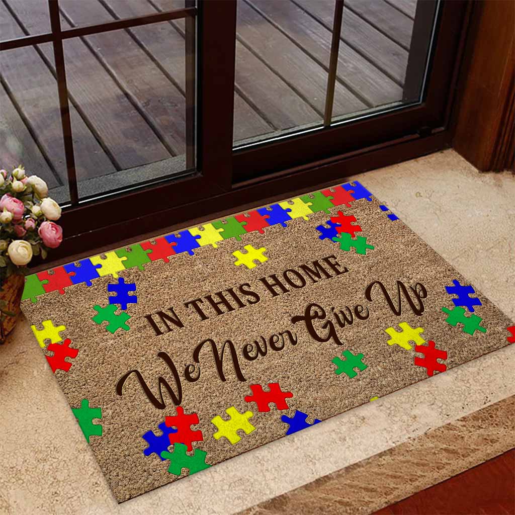 In This House  - Autism Awareness Doormat 062021