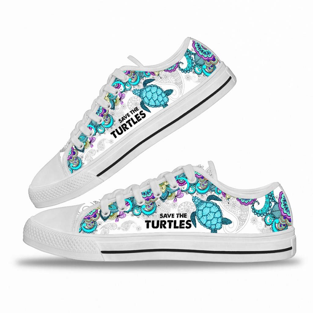 Sea Turtles Low Top Shoes 062021