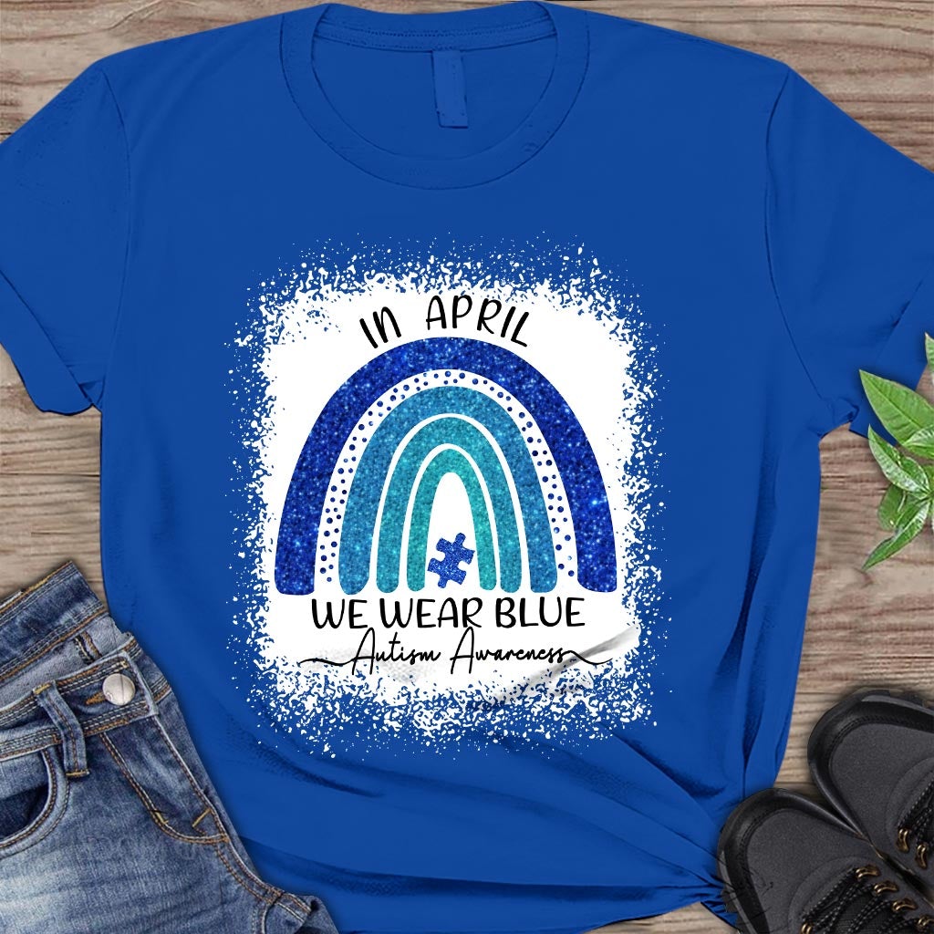 I Wear Blue - Autism Awareness T-shirt And Hoodie 062021