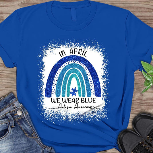 I Wear Blue - Autism Awareness T-shirt And Hoodie 062021