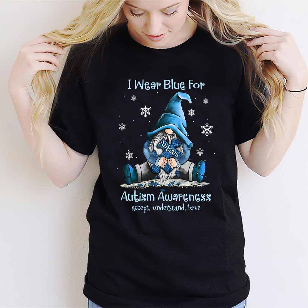 I Wear Blue - Autism Awareness T-shirt And Hoodie 062021