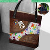 I&#39;m His Voice He Is My Heart  - Autism Awareness Tote Bag 062021