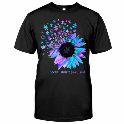 Accept Understand Love  - Autism Awareness T-shirt And Hoodie 062021