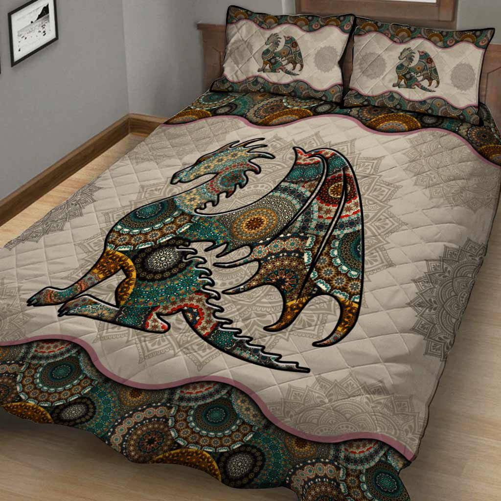 Mandala Dragons Quilt Set