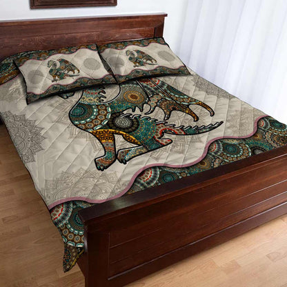 Mandala Dragons Quilt Set