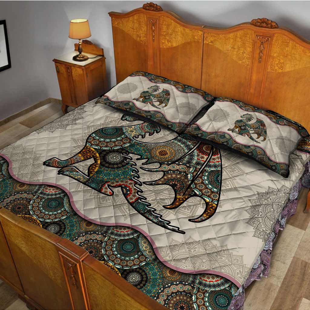 Mandala Dragons Quilt Set