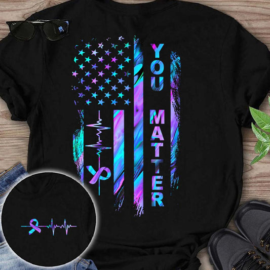 Suicide Prevention Flag T-shirt And Hoodie 062021