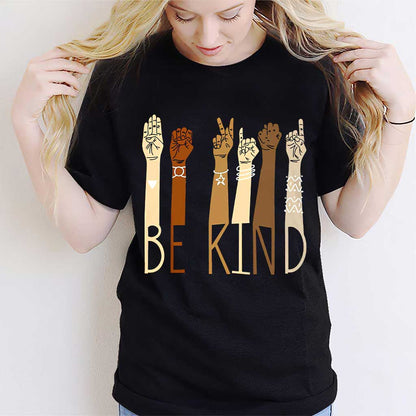 Be Kind  - American Sign Language T-shirt And Hoodie 062021