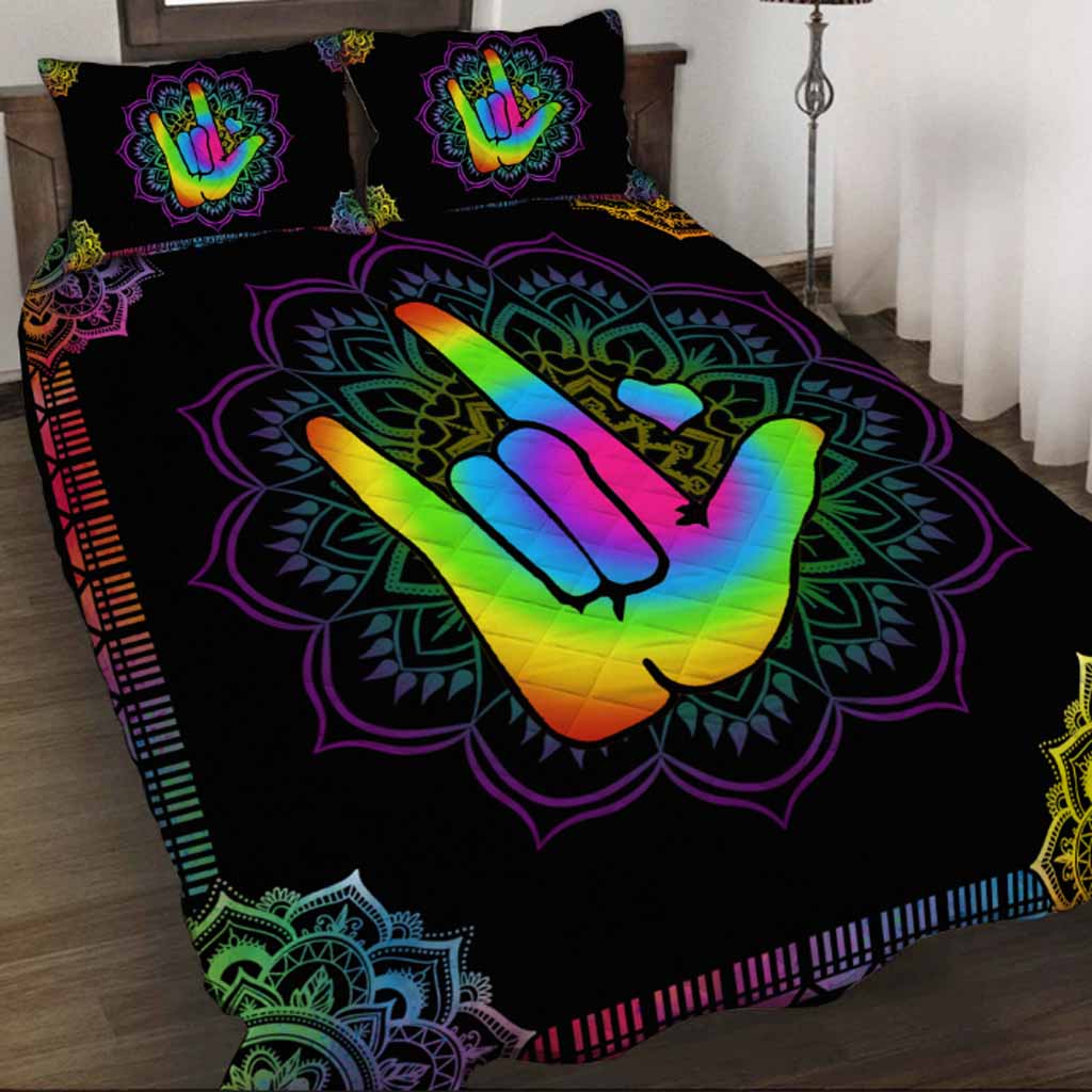 Love Sign Language - American Sign Language (ASL) Quilt Set