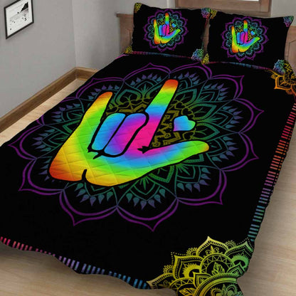 Love Sign Language - American Sign Language (ASL) Quilt Set