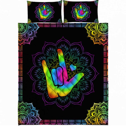 Love Sign Language - American Sign Language (ASL) Quilt Set