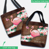 Love Flamingos Personalized  Tote Bag
