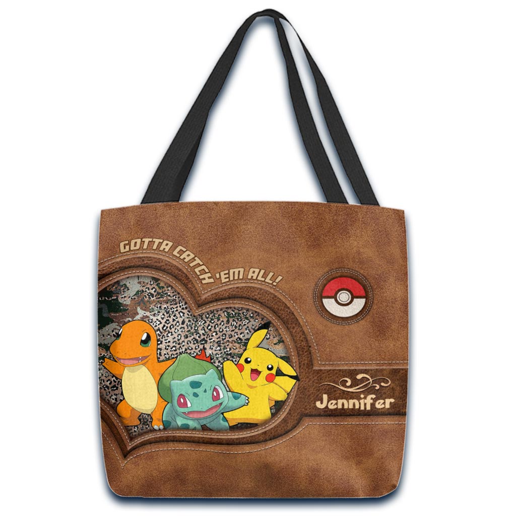 Catch Them All - Personalized Monster Trainer Tote Bag