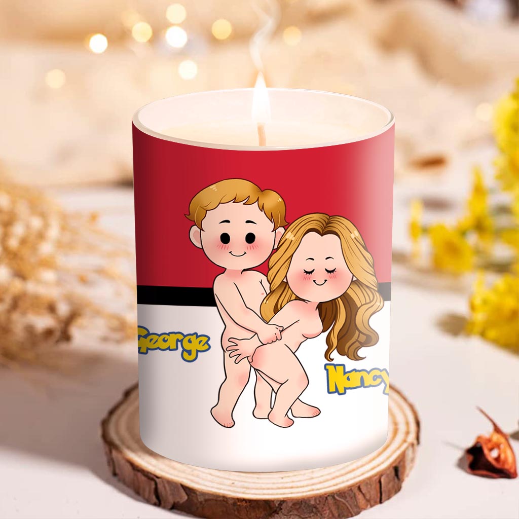 I Love You - Personalized Candle With Wooden Lid