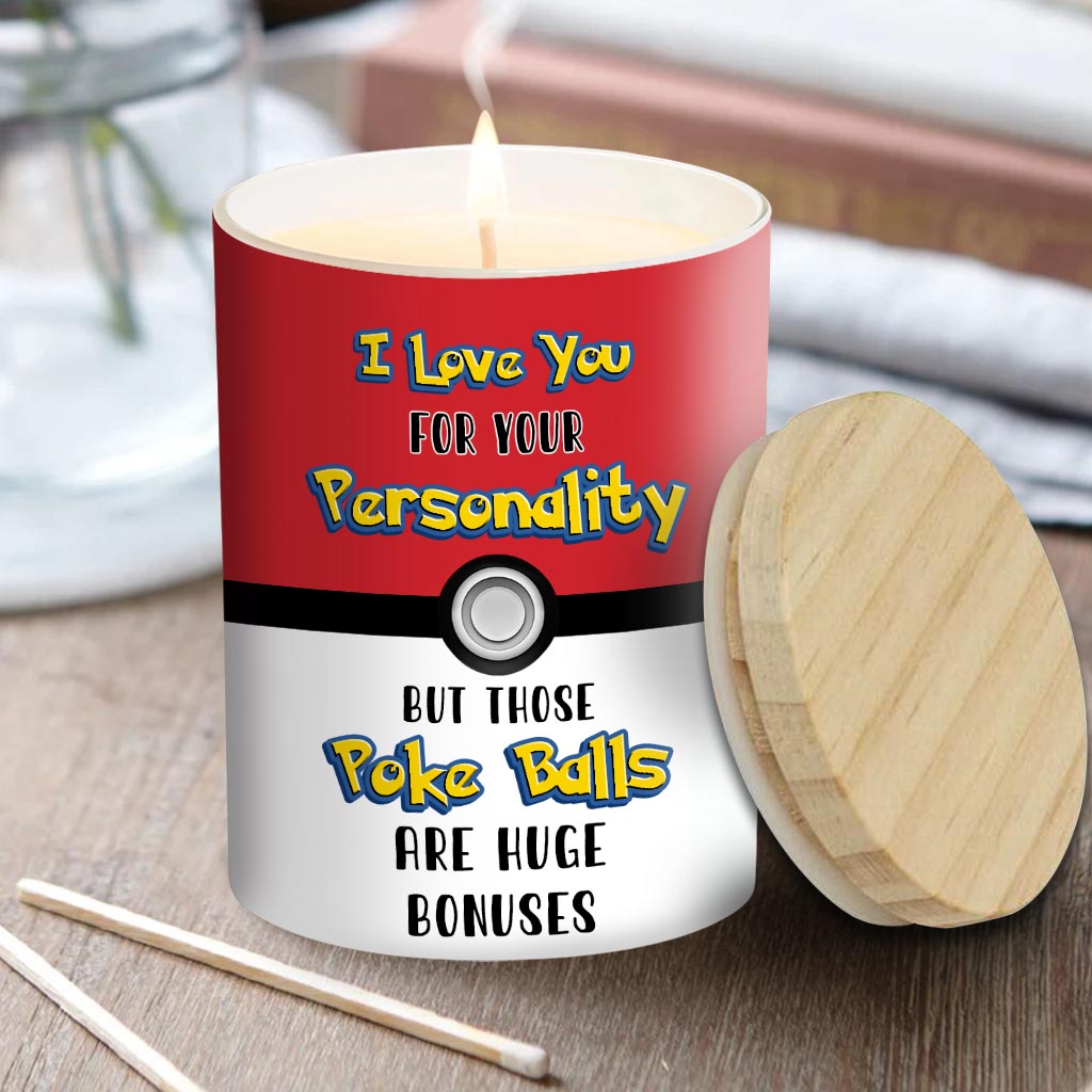 I Love You - Personalized Candle With Wooden Lid