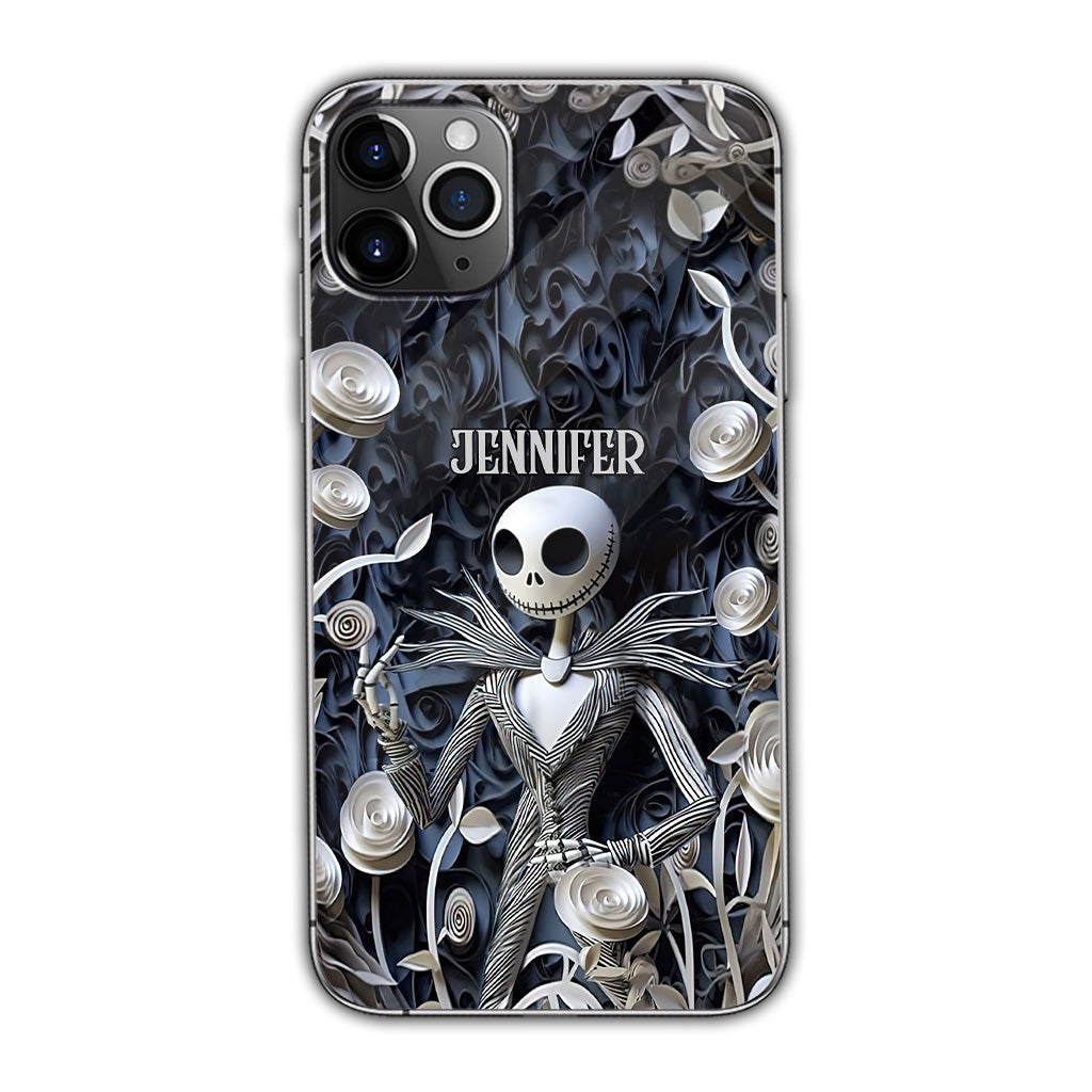 Hello Darkness - Personalized Nightmare Phone Case With 3D Effect Pattern