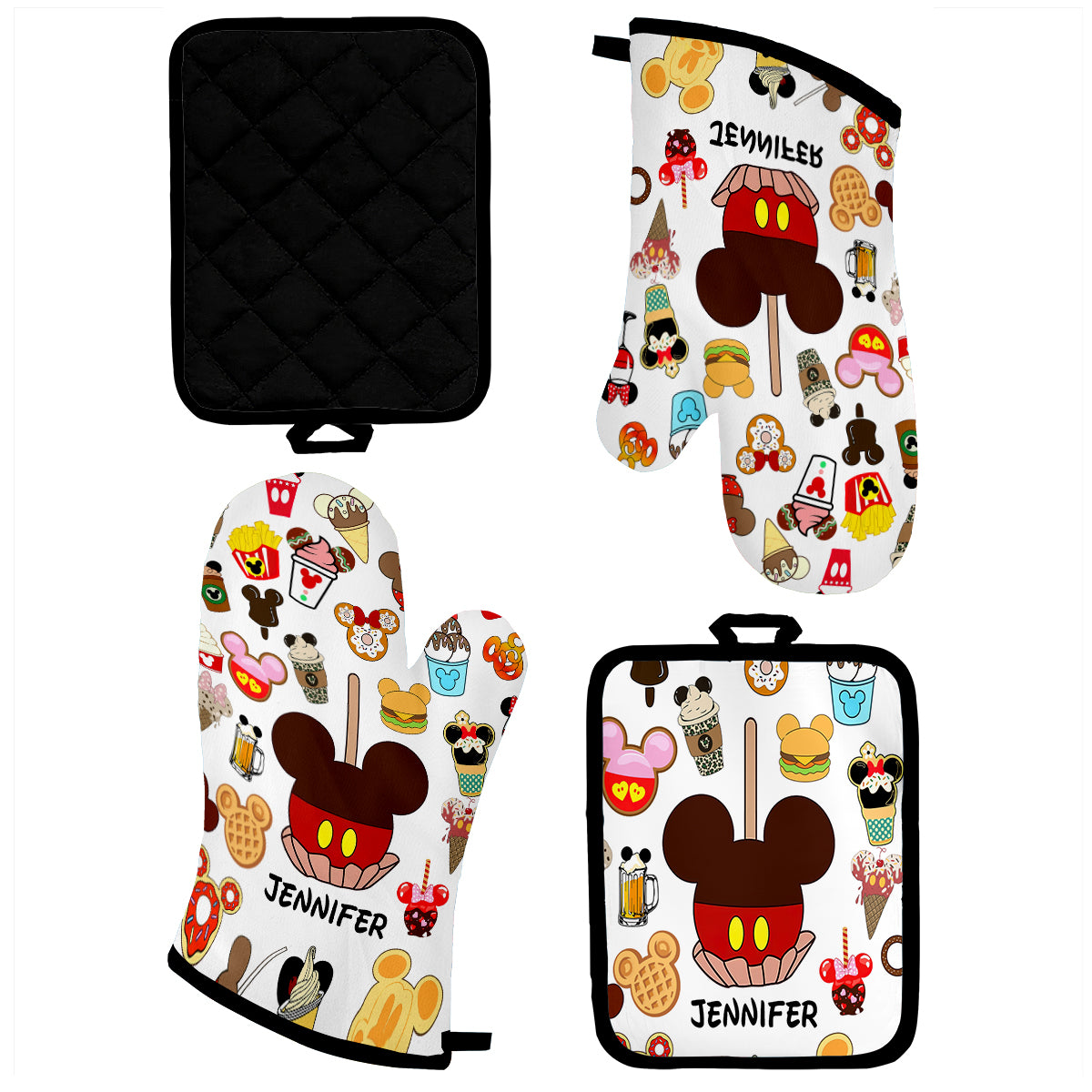 Magical Kitchen - Personalized Baking Oven Mitts & Pot Holder Set