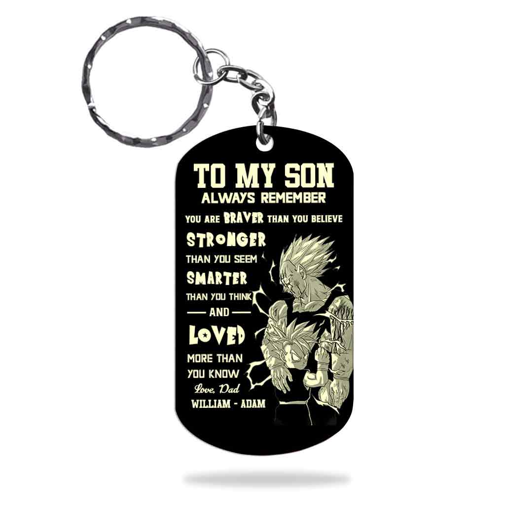 To My Son - Personalized Seven Balls Stainless Steel Keychain