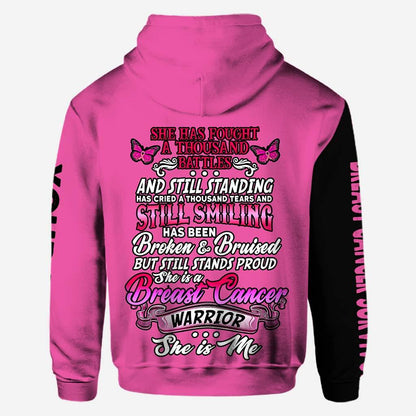 Breast Cancer Survivor - Breast Cancer Awareness Personalized All Over T-shirt and Hoodie