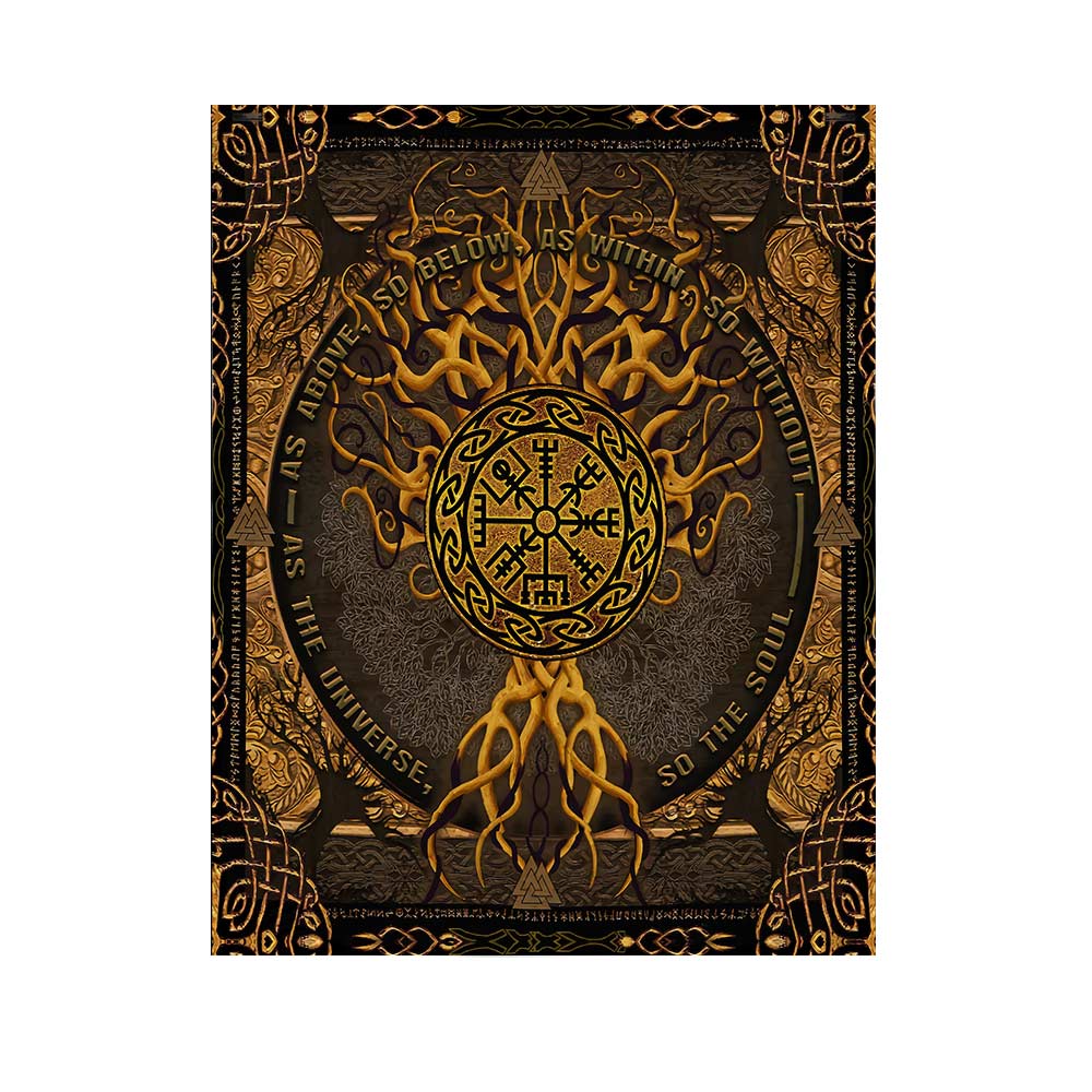 As Above So Below - Viking Wall Tapestry