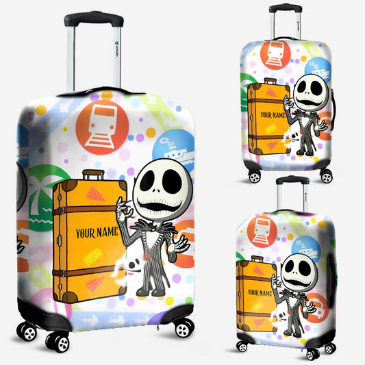 Adventure Awaits - Personalized Nightmare Luggage Cover