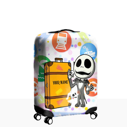 Adventure Awaits - Personalized Nightmare Luggage Cover