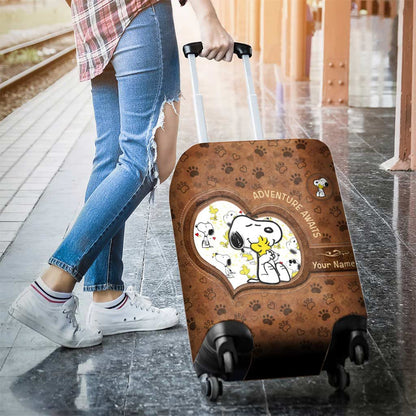 Adventure Awaits - Personalized Luggage Cover